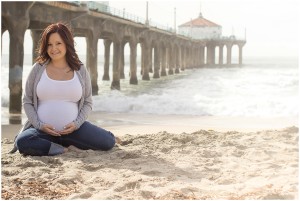 Manhattan Beach Pier Maternity, Beach Maternity Photographer