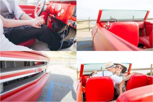 Chevy Blazer classic car details and engagement photography on the Palos Verdes Cliffs