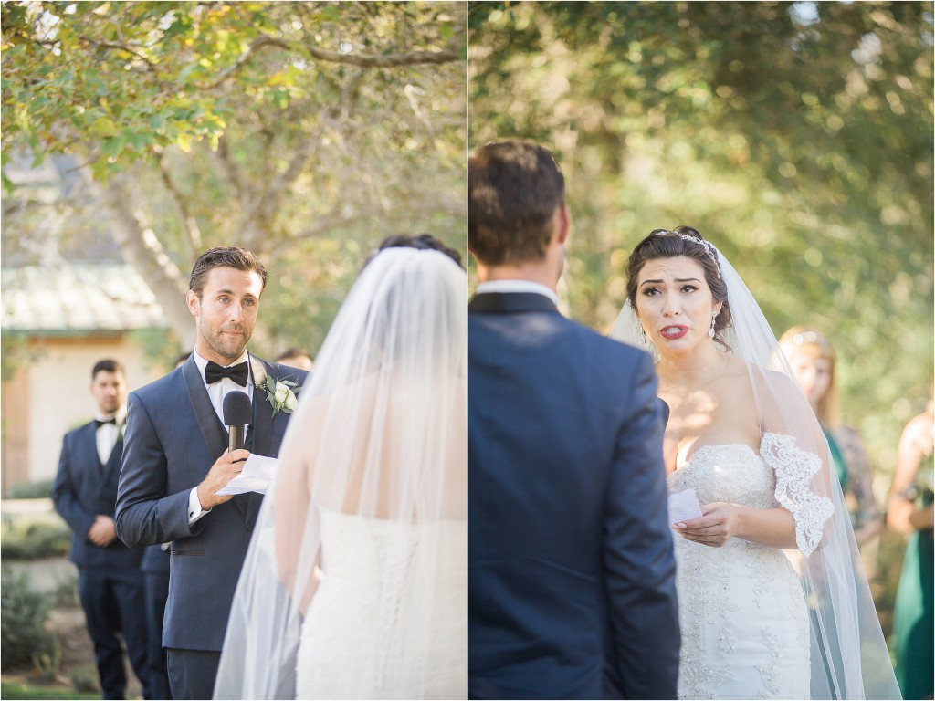 saying your vows with emotion