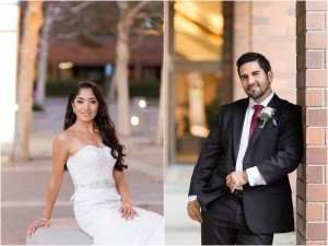 bride and groom portraits fall wedding