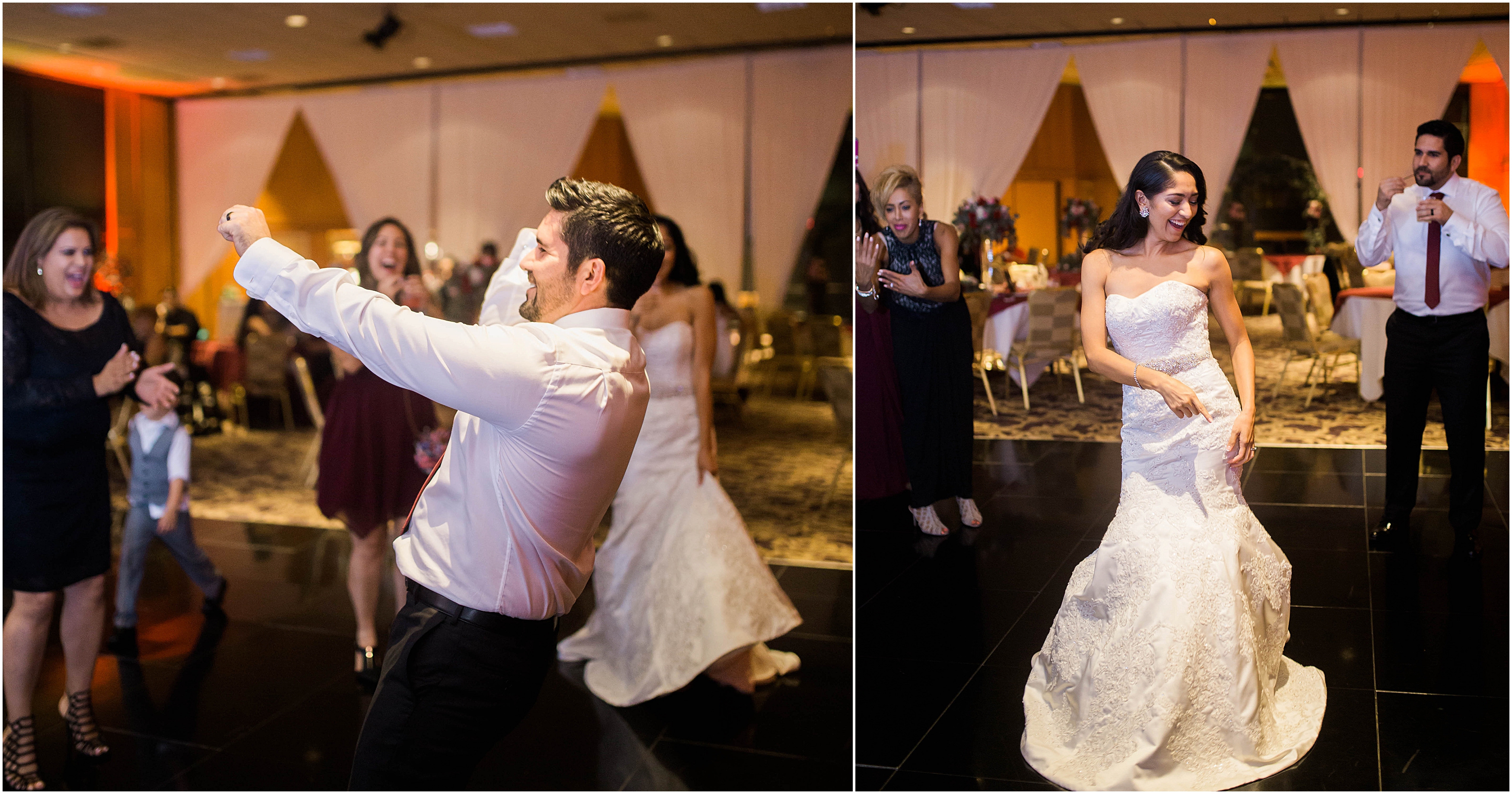 dancing bride and groom tgis catering