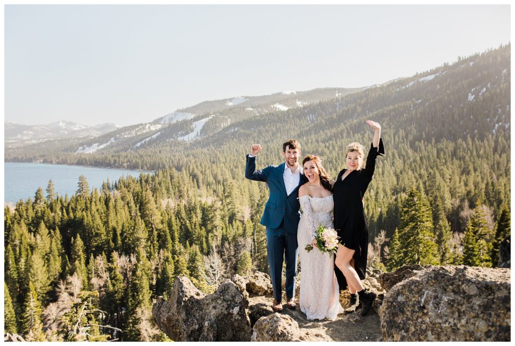 wedding celebration for small elopement lake tahoe